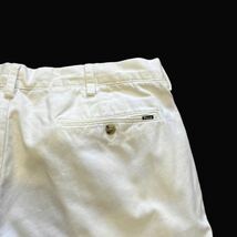 【POLO RALPH LAUREN】ポロラルフローレン チノパン コットン パンツ アイボリー メンズ W36 L30 classic fit スラックス ノータック 古着_画像4