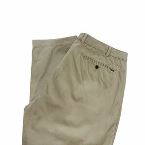 【POLO RALPH LAUREN】ポロラルフローレン チノパン メンズ W36 L32 ベージュ SLIM FIT コットン スラックス ノータック テーパード 古着の画像1