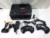 ■94：MD　メガドライブ　本体　16-BIT　MEGA-CD　コントローラー　メガCD　SEGA　ジャンク■_画像1