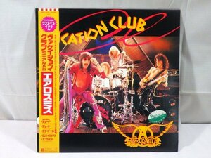 ■154：LP　帯付き　エアロスミス　ヴァケイション・クラブ　18P1-2132　レンタル盤■