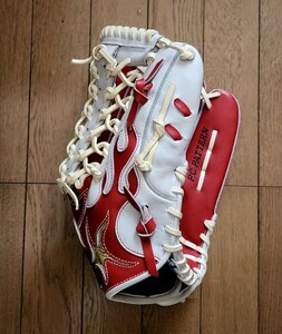  Hanshin Tigers 53 red star . wide player glove supplied goods glove ZETT