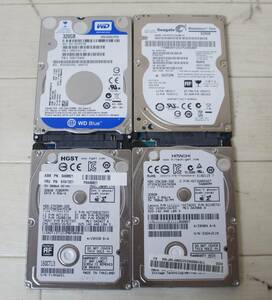 2.5インチ SerialATA 内蔵HDD 320GB 4台まとめて SATA 薄型　【S34】