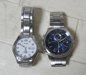 SEIKO ALBA V158-0AX0 WIRED VK67-K090 2個まとめて ジャンク　【R90】