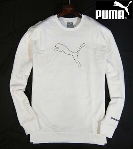 L日12270新品▼ プーマ ゴルフ にも最適!! クルーネックスウェット 【 XL 】 裏起毛 スウェットシャツ トレーナー PUMA ビッグキャットロゴ