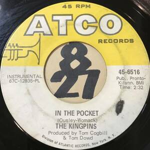 試聴 ドラムブレイク 45 THE KINGPINS IN THE POCKET / ODE TO BILLIE JOE 両面VG++ SOUNDS EX 作曲ボビー・ウーマック書き下ろし 67年