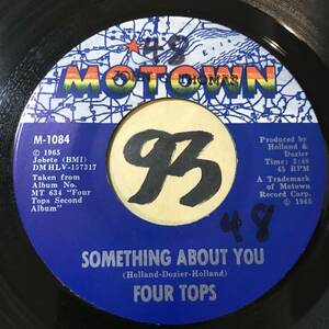 試聴 FOUR TOPS SOMETHING ABOUT YOU / DARLING, I HUM OUR SONG 両面EX+ 