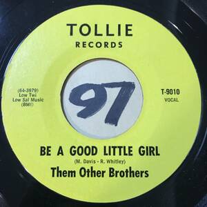 1964 ROCK’N ROLL 45 THEM OTHER BROTHERS BE A GOOD LITTLE GIRL / JUST FORGET ‘EM 両面NM 