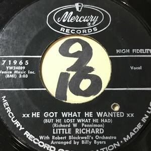 試聴 ソウル・シェイカー 45 LITTLE RICHARD HE GOT WHAT HE WANTED 両面EX SOUNDS EX+ 1962年 