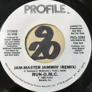 試聴 RUN-D.M.C. JAM-MASTER JAMMIN’ REMIX STEREO PROMO PRESS 両面NM 