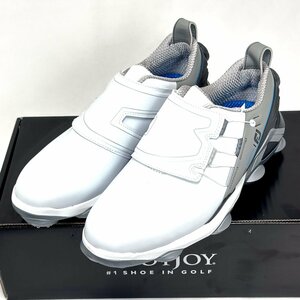 1円★FOOTJOY フットジョイ TOUR ALPHA BOA ゴルフシューズ W 26.0cm（ホワイト/グレー）日本仕様モデル★