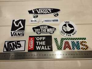 VANS ステッカー　8枚セット　バンズ　バンズステッカー　スノーボード　サーフィン　スケートボード　VANSステッカー