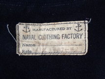 b213◆40’s Vintage U.S. Naval Clothing Factory ウールセーラードレスシャツ◆ネイビー ウール100％ ミリタリー アメリカ海軍_画像6