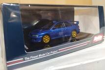 ★ホビージャパン 1/64 スバル インプレッサ 22B STi Version (GC8改) ラリーベースカー 左ハンドル ソニックブルーマイカ_画像3