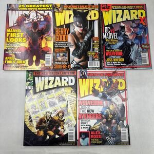 a1224-8.洋書 アメコミ 当時物 WIZARD 151 154 155 157 158 雑誌 magazine まとめセット COMICS MARVEL DC コミックス コレクター 趣味