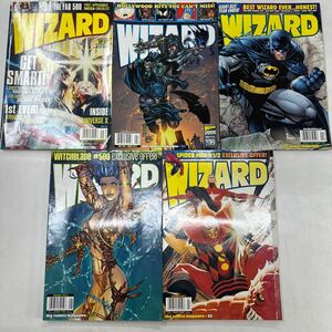 a1224-12.洋書 アメコミ 当時物 WIZARD 83,84,89,93,108 雑誌 magazine まとめセット COMICS MARVEL DC コミックス コレクター 趣味