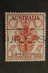 オーストラリア　AUSTRALIA　オリンピック切手　1956　MELBOURNE 1枚