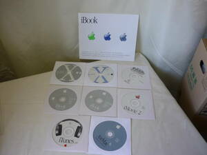 Apple Mac iBOOK　アップル　■CD-ROM 8枚(Mac OS X等)/iBOOK ユーザーズガイド■　スピード発送