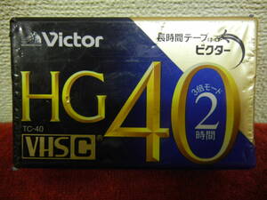  new goods unopened goods Victor VHSC video cassette tape #TC-40HGD# long-term keeping goods 