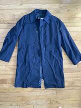 Royal navy raincoat イギリス軍　英軍　ロイヤルネイビー　バルマカンコート　ステンカラーコート　サイズ:8 M相当　中古_画像1