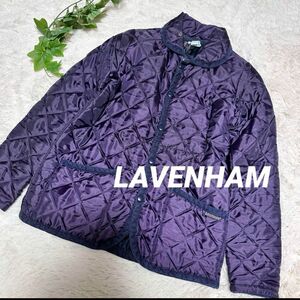 LAVENHAMキルティングジャケット　パープル　Mサイズ