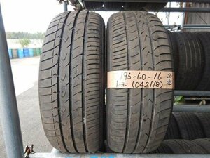 ●タイヤ 2本のみ 195/60R16 トーヨー TRANPATH mpz 2021年製 16インチ 夏タイヤ 195-60-16