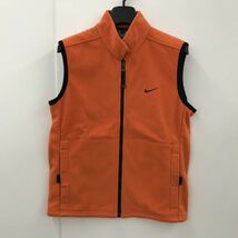 NIKE ナイキ THERMA-FIT フリース ベスト Sサイズ オレンジ[N9683]_画像1