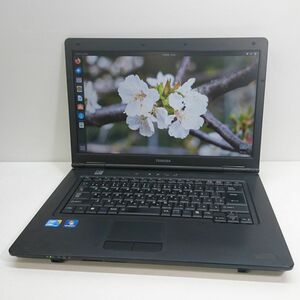 現状品 Linux TOSHIBA 15.6インチ dynabook Satellite B550 Ubuntu/Core i5-M560 [M7534]