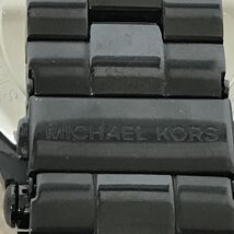 電池切れ マイケルコース MICHAEL KORS メンズ腕時計 MK-8279 QZ スモセコ デイト NMR ブラック文字盤[N0572]_画像8