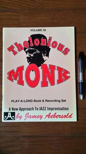 ☆★☆　セロニアス・モンク　Thelonious MONK PLAY-A-LONG-BOOK & Recordiing Set A New Approach To JAZZ Improvisation　Volume 56　★