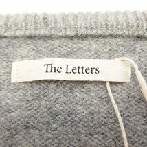 12AW 12FW The Letters ザ レターズ Shetland V Neck Knit ウール 長袖 Vネック ニット GRAY S_画像6