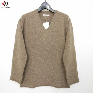 12AW 12FW The Letters ザ レターズ Shetland V Neck Knit ウール 長袖 Vネック ニット MOCHA M