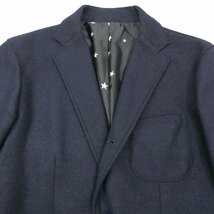 17AW 17AW uniform experiment ユニフォームエクスペリメント SLIVER WOOL 3 BUTTON JACKET 裏地 スター ウール 3B テーラードジャケット 1_画像5