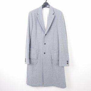 The Letters ザ レターズ Classic Cut Pocket Chesterfield Coat ウール 縮絨 チェスターフィールドコート LIGHT GRAY