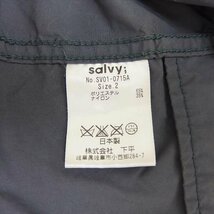 salvy サヴィー ナイロン フード付きコート ジャケット グレー系 2_画像8