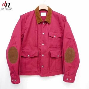 17AW 17FW The Letters ザ レターズ Ventile Hunting Jacket エルボーパッチ コットン ハンティングジャケット ブルゾン RED L