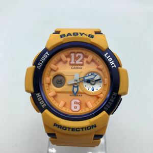 CASIO カシオ Baby-G ベビーG BGA-210 レディース 腕時計 アナログ ウォッチ クオーツ イエロー デジアナ 動作品