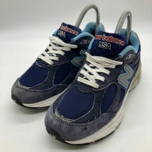 [Ранг BC] Сделано в США (9656) 22,5 см кроссовки New Balance 990 Navy