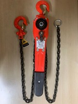 １円スタート　レバーホイスト　0.5ｔ　500ｋｇ　1.5ｍ　未使用品　検索　チェーンブロック　パワーホイスト　建築　トラック　荷締め　2_画像1