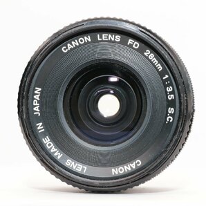 【実用品/希少な逸品】CANON キャノン FD 28MM F3.5 S.C.#4280の画像2