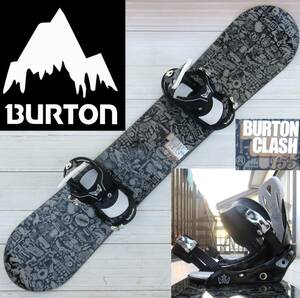 スノボー☆BURTON　CLASH　155cm　BURTON Freestyle バインディング付　