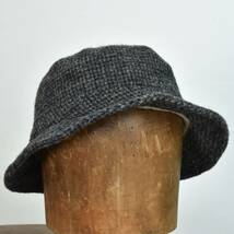 希少！ 美品！ 80s 90s USA製 L.L.Bean × Harris Tweed GORE-TEX バケット ハット ヴィンテージ アウトドア ウール 帽子_画像1