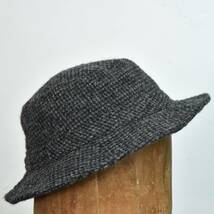 希少！ 美品！ 80s 90s USA製 L.L.Bean × Harris Tweed GORE-TEX バケット ハット ヴィンテージ アウトドア ウール 帽子_画像5