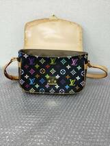 @美品☆/LOUIS VUITTON/ルイヴィトン/ソローニュ/モノグラム/マルチカラー/ショルダーバック/シリアルナンバー:V10074/1111d3_画像6