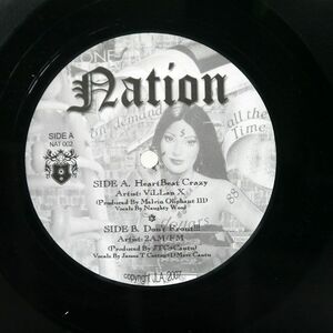 VILLAN X/HEARTBEAT CRAZY / DON’T FRONT!!!/NATION NAT002 12