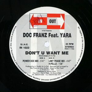 DOC FRANZ/DON’T U WANT ME/IN-OUT IN1023 12