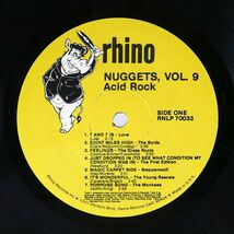 米 VA/NUGGETS VOLUME 9: ACID ROCK/RHINO RNLP70033 LP_画像2