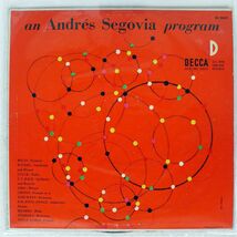 米 ANDRS SEGOVIA/PROGRAM/DECCA DL9647 LP_画像1