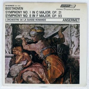 米 ANSERMET/BEETHOVEN: SYMPHONIES NOS. 1 AND 8/LONDON STS15032 LP