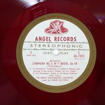 ペラ 赤盤 クリュイタンス/ベートーヴェン 交響曲第6番 田園/ANGEL AA7041 LP_画像2