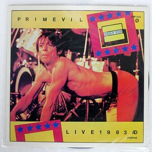 ブート IGGY POP/PRIMEVIL LIVE 1983 AD/PORPAK SMP2034 LP